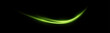 © Ihor Nemynushchyi - Glowing green neon light curve with elegant swirl motion and sparkling particles on dark background. Dynamic energy streak representing power and futuristic technology effect.