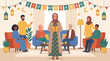 © creme de la creme - Eid Mubarak Celebration A Diverse Family Gathers for Joyful Festivities