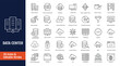 © ARIF MIFTAHUL ANWAR - Data Center icon set. Related to server, hosting, cloud computing, security, internet, computer, data processing, and more. Outline icon with Editable stroke. Vector illustration