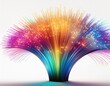 © Reginald - colorful fiber optic light display isolated on white background