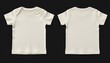 © Playful - Mockup of an off white color baby tee short sleeve t-shirt