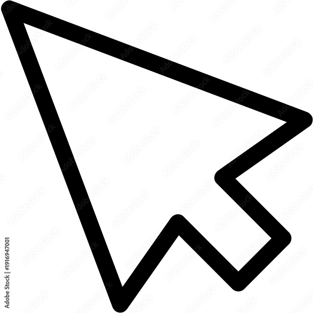 Computer mouse click cursor gray arrow icon Hand pointer icons. Pointer ...