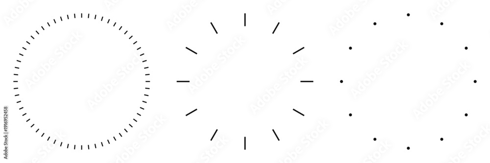 Precise Analog Clock Blank clock face template with hour and minute markers. Analog clock ...