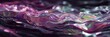 © Anupong - color-shifting liquid surface forming fractal ripples, neon soft reflections, purple liquid