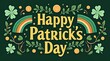 © Naymur - Vibrant illustration celebrating st. patrick's day with shamrocks and rainbows