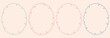 © Anil - Vintage oval lace frames, Hand drawn victorian vector decorative elements, Whimsical wedding or valentine decor borders.