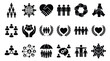 © MdBellal - Community and Social Network Solid Icons Set – Teamwork, Unity, Charity and Global Connection Glyph Vector Collection