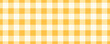 © Elena Pimukova - Yellow gingham fabric seamless pattern. Cute check plaid. Summer picnic kitchen tablecloth texture. Gingham square vintage texture. Vector illustration isolated on white background.