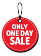 © iVGraphic - Graphic illustration of a sale tag depicting a special one-day sale offer for marketing and promotions
