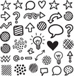 © Icon-Graphy - Cartoon Speech Bubble Doodles Comic Expression Icons