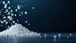 © Creator88 - Molecular diagram overlay on powdered drug ingredients, formulation science visualization