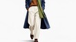 © ArtyKris99 - Man walking in stylish outfit with coat and trousers on white background