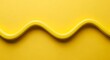 © sablengjago - A vibrant yellow wavy line floats across a solid yellow background, creating an abstract design