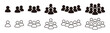© golo - People group icon set – Business user silhouettes