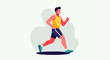 © SITI - Active Man Running in Sportswear for Fitness and Exercise