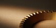 © JPminimal - Precision gear rim closeup warm gold tone industrial environment macro photography