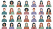 © StockStudio - Set of diverse people avatars, multi-ethnic and inclusive illustration