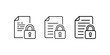 © MstPoliAkther - Secured documents with padlock icons vector. concept of data privacy, confidential files, information security, and protected access