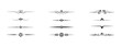 © Ayat 03 - Decorative Page Dividers, vector set of classic and vintage ornamental separators, stylish line art for books