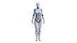 © yevhen89 - Female humanoid robot standing, cut out, stock png, isolated on transparent background