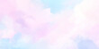 © Namira - Pink and Light sky blue watercolor background Aquarelle paint textured canvas element for text design watercolor gradient pastel background.