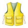 © Irina B - Watercolor meteorologist safety vest clipart for weather-themed designs and education materials on white background