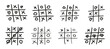 © RI Rafiq - Hand-drawn tic tac toe game set. Doodle XO game noughts and crosses sketch collection. Creative tic-tac-toe pencil doodle game pattern vector illustration