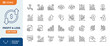 © Cetacons - profit and loss icon set. Contain icons related to increase, decrease, graph, profit and loss statement, and more. Editable stroke. Vector Illustration