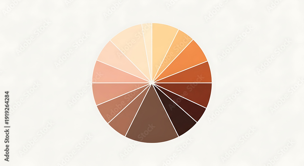 Color Wheel Representing Diverse Skin Tones - A Symbol of Zero ...