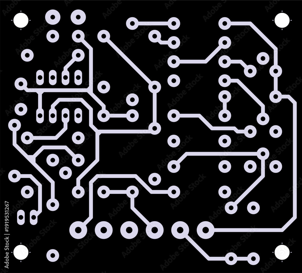Tracing Computer Tracing conductors of printed circuit board of electronic device ...