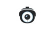 © aissa - Simple camera icon illustration featuring lens and viewfinder elements in a minimalist design