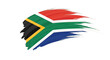© leymart - South African National Flag Brush Stroke Design.