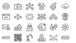 © dale - A collection of various technology and business icons are shown in a digital illustration.