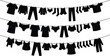 © VecktorWorld - Set of laundry hanging on clothesline isolated on transparent background clothes drying on line vector illustration design