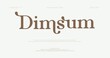 © Font - Dim sum restaurant logo or branding concept with elegant typography