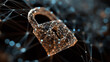 © tynza - Digital safety concept with cyber lock guarding network infrastructure abstract tech design
