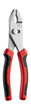 © OMD - Multi-position slip joint pliers with a bright red plastic grip.