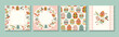 © Катерина Фирсова - Vector set of hand drawn Easter folk greeting cards with decorated eggs, birds and floral elements Chalk texture illustration in soft pastel palette for holiday invitations and warm Easter greetings