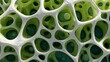 © darshika - Abstract green and white cellular structure