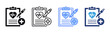 © gibranicon - Medical Report icon sheet multiple style collection