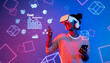 © InfiniteFlow - A young woman engages with virtual reality to uncover cost reduction strategies, surrounded by vivid digital graphics that illustrate business optimization concepts. XDMCP
