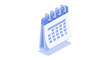© Ndog - Isometric Calendar Icon Illustration for Scheduling and Time Management.