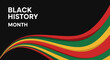 © Aruna - Black History Month Celebration with Pan-African Flag Colors Abstract Background