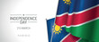 © kora_ra_123 - Namibia happy independence day greeting card, banner vector illustration