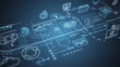 © conceptcafe - 3D animated infographic chart of corporate operations.