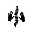 © chalindu - Chiropractic Spine Alignment Silhouette for Posture Therapy Concepts