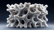 © Nazakat - Bioprinted tissue scaffold 3D render showing porous structure for tissue engineering, regenerative medicine, and biomedical research applications