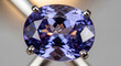 © Afterlight Studio - Macro close-up of tanzanite gemstone with soft glow, emphasizing rich blue-violet color, detailed facets, and luxurious appeal, ideal for premium jewelry marketing.