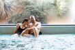 © Manu Padilla/Stocksy - Relaxing couple enjoying a spa day together