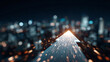 © LgsDesign - Arrow Leading to City Lights at Night
